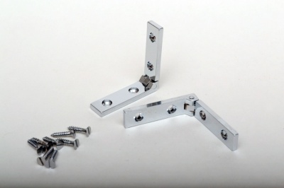 Solid Brass Strap Hinges with 95 Stop (pair)